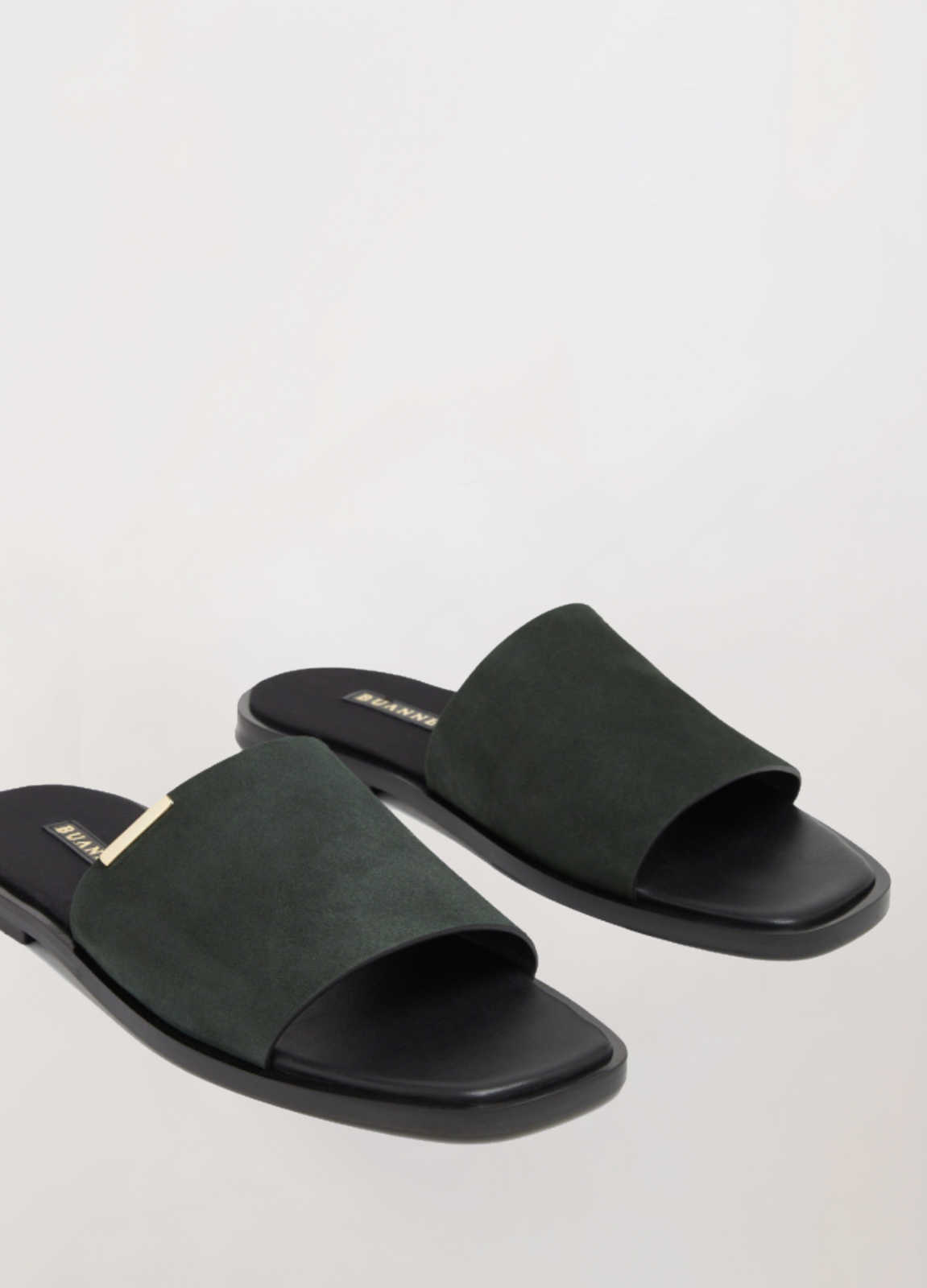 MOHEGA - Men's suede slide (Green)