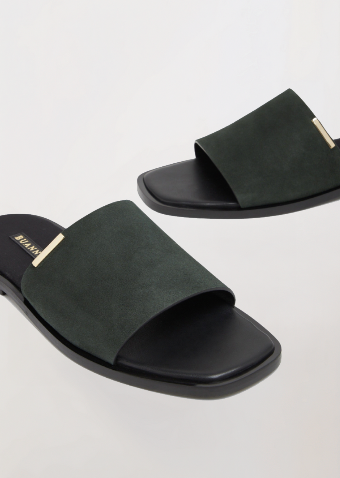 MOHEGA - Men's suede slide (Green)