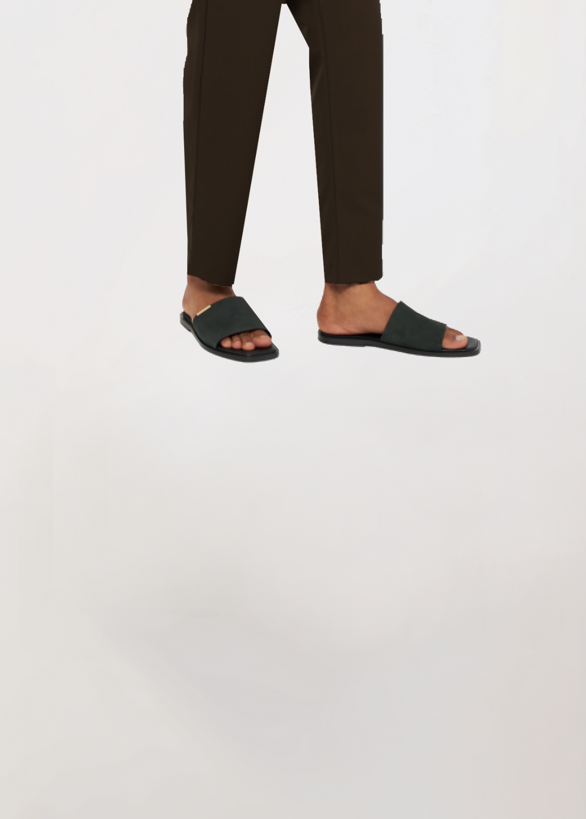 MOHEGA - Men's suede slide (Green)