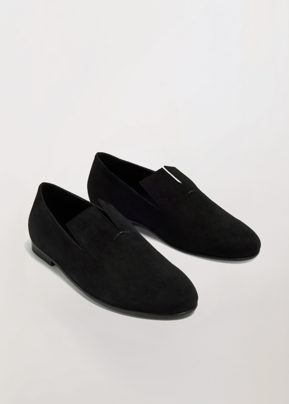SICUNAI - Men's black suede loafer