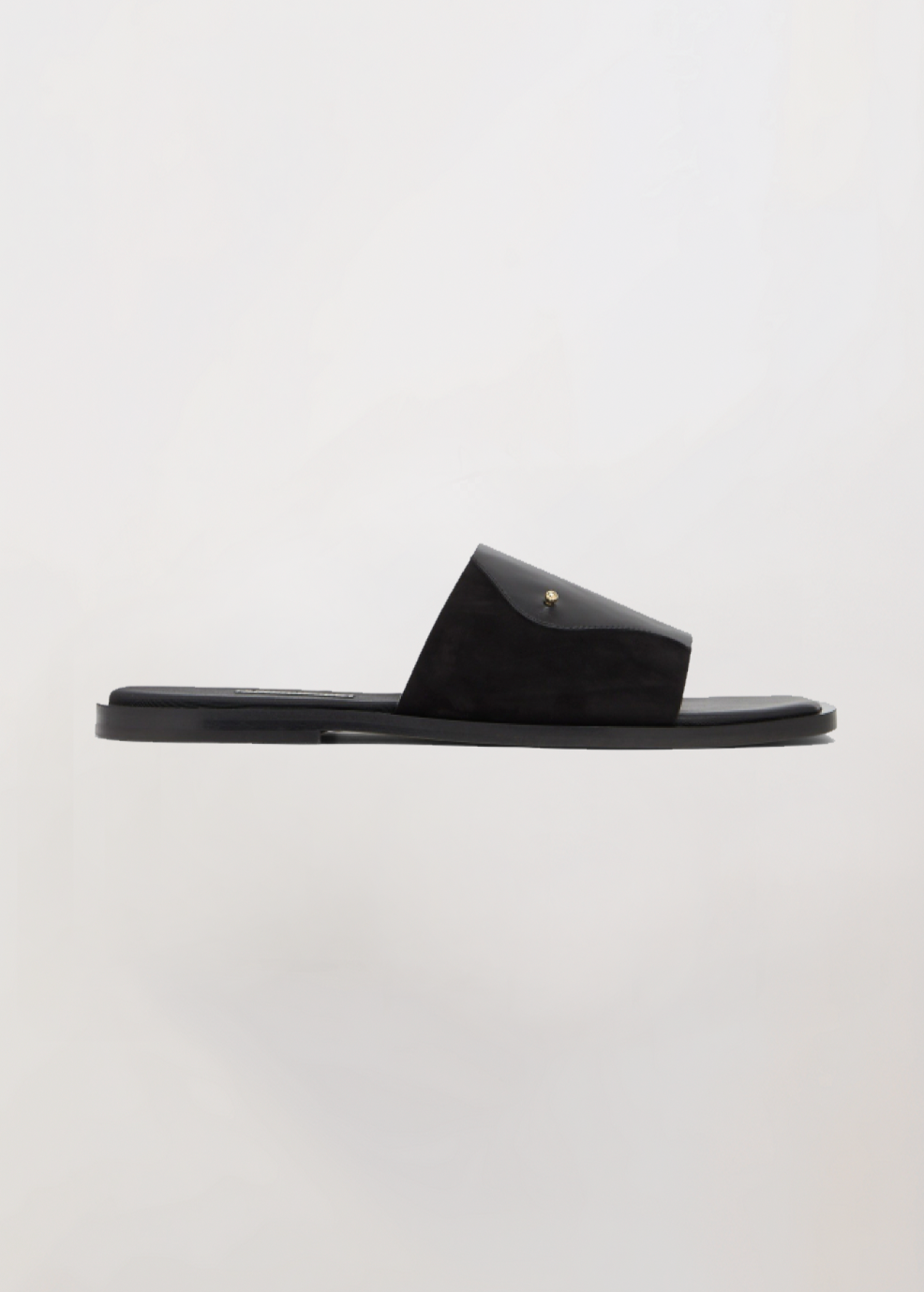 TARMA - Men's Leather Slide (Black)