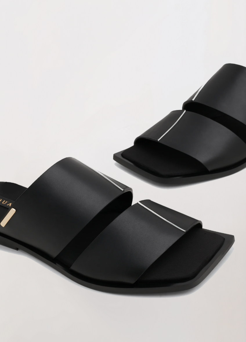 TUMBES - Men's Leather Sandal (Black)